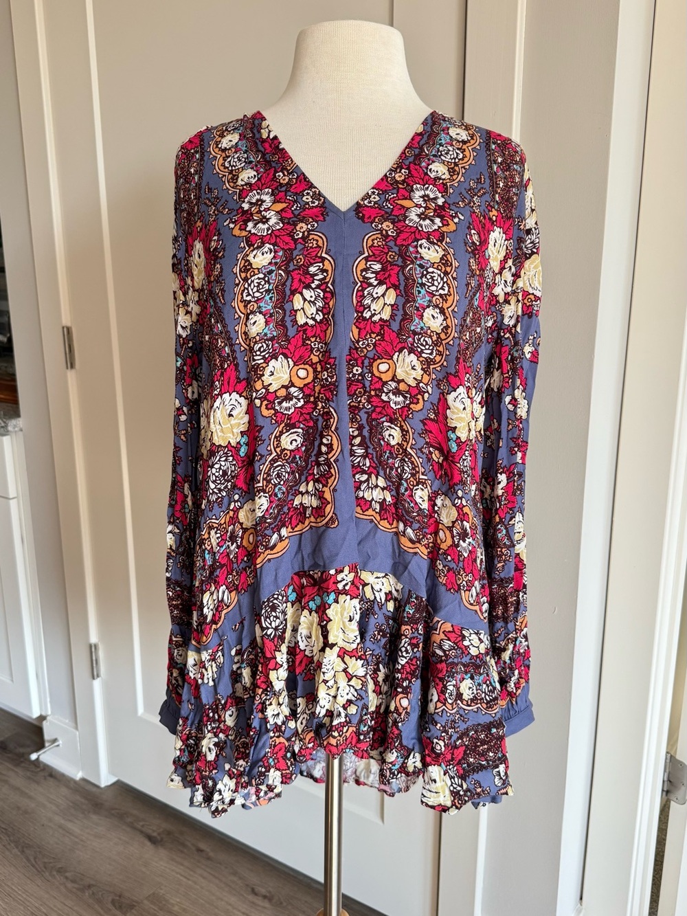 Free People Floral Blouse
